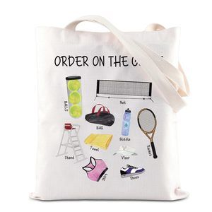 Tennis Lovers Tote Bag Tennis Player Coach Gift Sport Season Gift Tennis Team ;